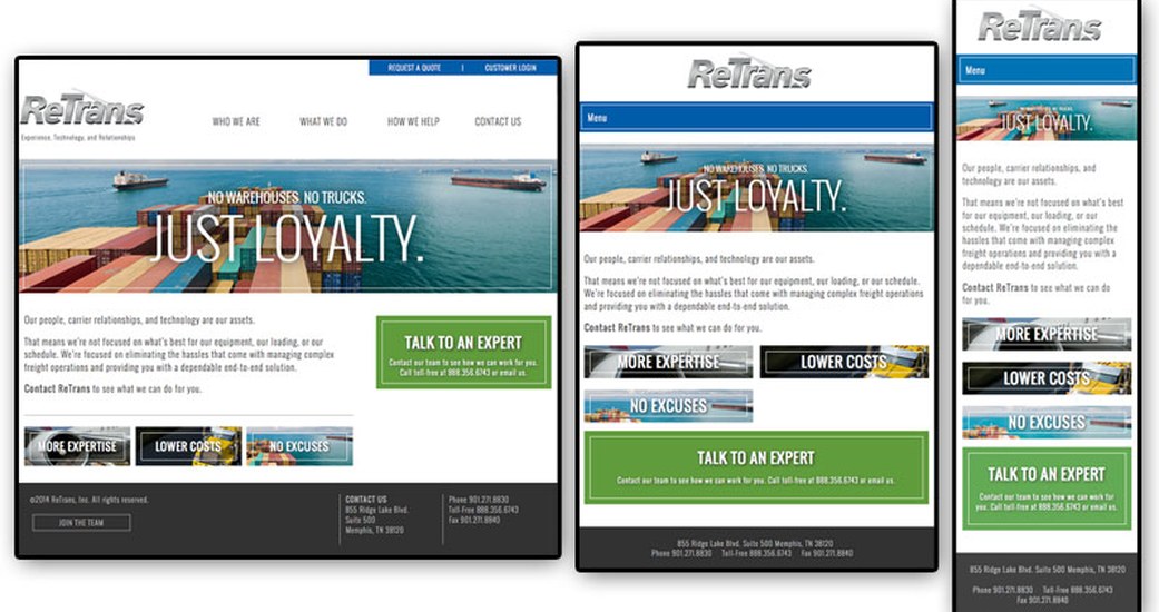 Responsive Website Launched for ReTrans