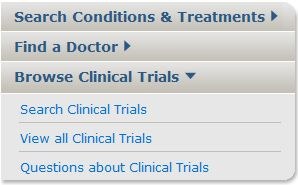 Homepage Search Clinical Trials