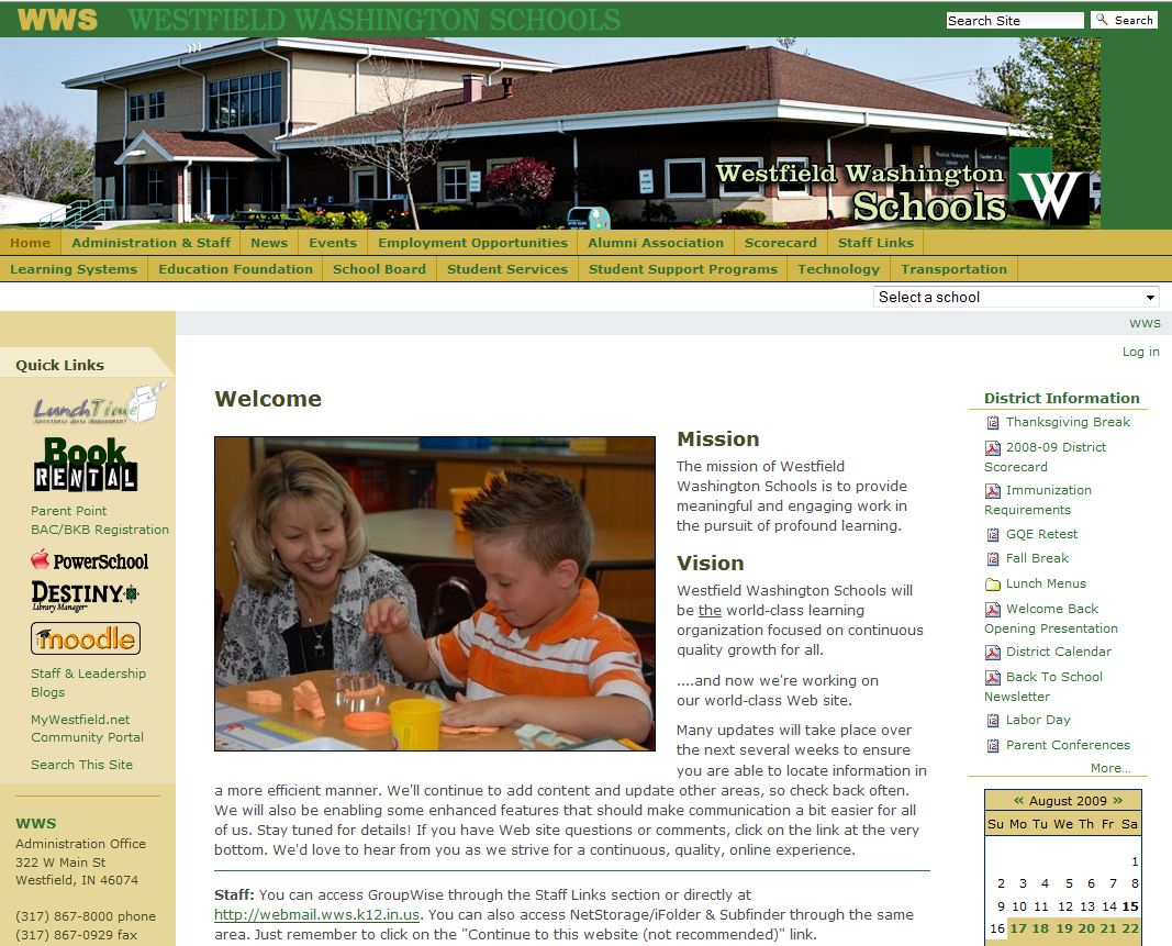 District Homepage
